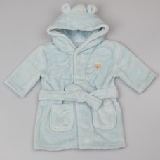 WF1933: Baby Plush Plain Sky Dressing Gown (0-12 Months)